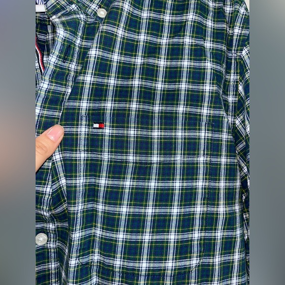Tommy Hilfiger Men's Blue Plaid Shirt - Picture 4 of 4